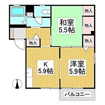 長野県小諸市乙女（賃貸アパート2K・2階・43.54㎡） その2