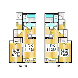 間取図画像 1LDK