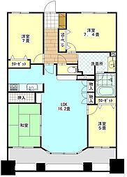 グリーンティエラ星が丘 4LDKの間取り