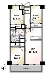 間取図画像 3LDK