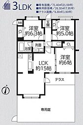 間取図画像 3LDK
