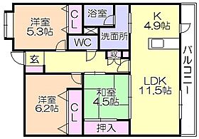 コアマンションフェスティオ久留米 303 ｜ 福岡県久留米市東櫛原町711-1（賃貸マンション3LDK・3階・72.25㎡） その2