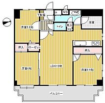 グランピアマンション本町　803号 803 ｜ 福岡県久留米市梅満町994-9（賃貸マンション3LDK・8階・69.85㎡） その2