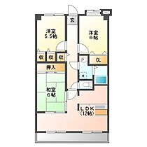 エバーライフ久留米中央 1103 ｜ 福岡県久留米市篠原町2-5（賃貸マンション3LDK・11階・68.35㎡） その2