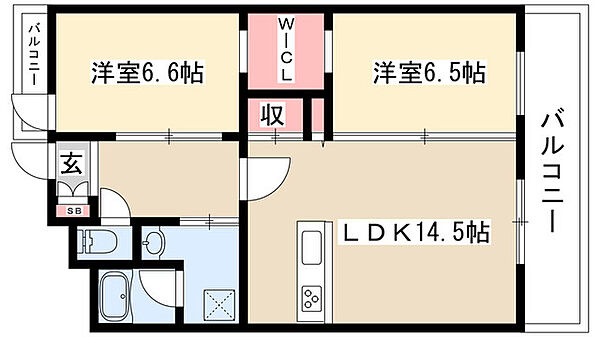 Hill Palace IKAI 702｜愛知県名古屋市瑞穂区八勝通２丁目(賃貸マンション2LDK・7階・64.46㎡)の写真 その2