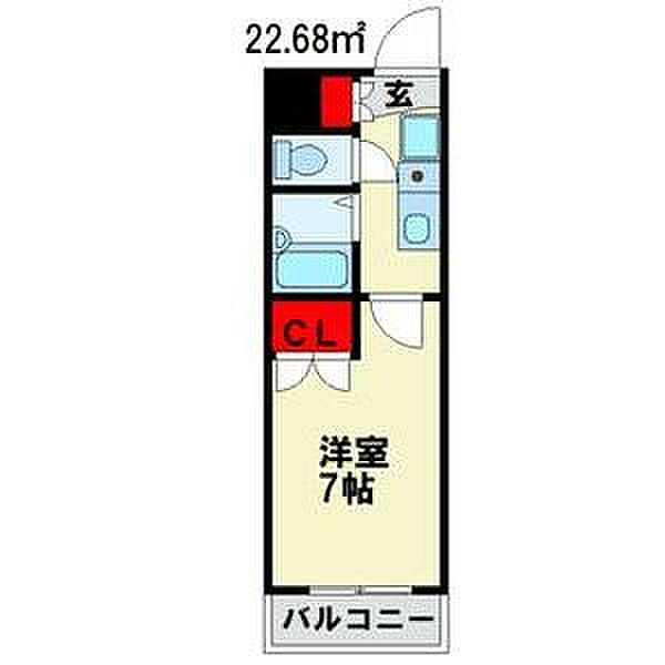 セントラルハイツ元塩 502｜愛知県名古屋市南区元塩町２丁目(賃貸マンション1K・5階・22.68㎡)の写真 その2