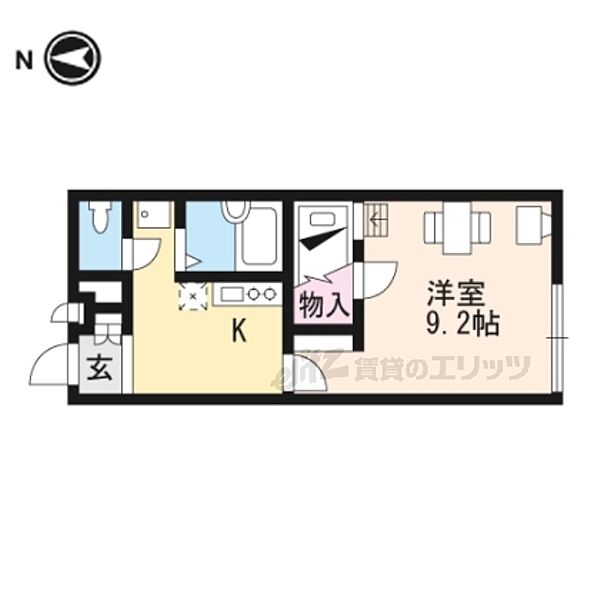 レオパレスラグラシューズ 303｜京都府京田辺市三山木柳ケ町(賃貸マンション1K・3階・26.08㎡)の写真 その2