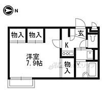 京都府京田辺市草内橋折（賃貸アパート1K・2階・26.49㎡） その2