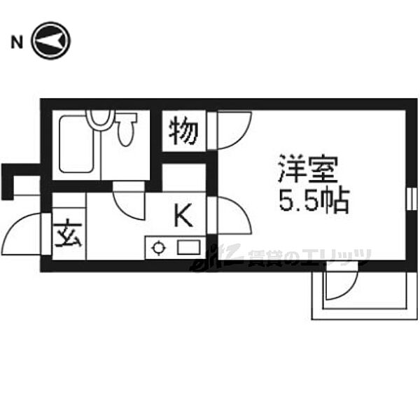 レオパレスＲＸ山科 403｜京都府京都市山科区大宅辻脇町(賃貸マンション1K・4階・16.80㎡)の写真 その2