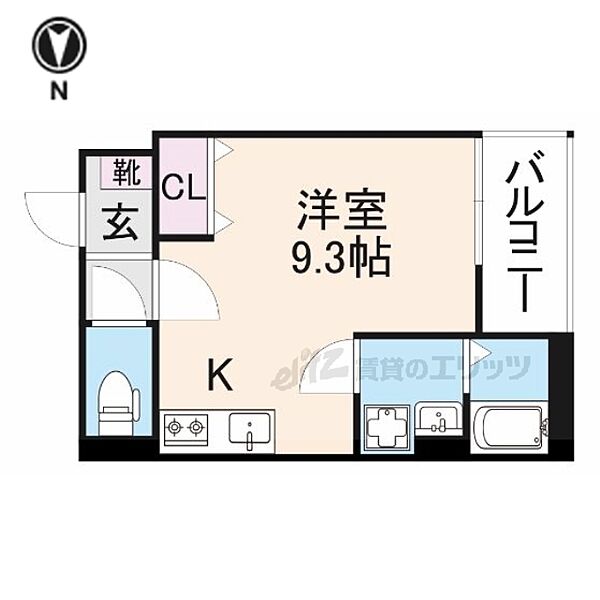 仮）京都市南区西九条唐戸町ＡＰ 201｜京都府京都市南区西九条唐戸町(賃貸アパート1R・2階・24.28㎡)の写真 その2