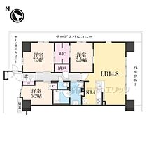 クラッシィハウス京都六地蔵20階  ｜ 京都府宇治市六地蔵奈良町（賃貸マンション3LDK・20階・81.73㎡） その2