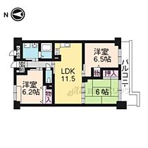 コテドパルク住吉 202 ｜ 京都府京都市伏見区中之町（賃貸マンション3LDK・2階・66.23㎡） その2