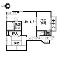 京都府京田辺市宮津灰崎（賃貸アパート2LDK・1階・53.51㎡） その2