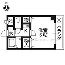 京都府城陽市久世北垣内（賃貸マンション1K・2階・20.00㎡） その2