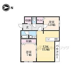 間取図画像 2LDK