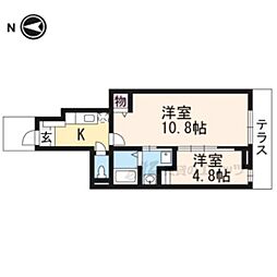 ジュネビーブ2 1LDKの間取図画像