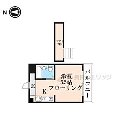 ウインライフ淀 1Kの間取図画像