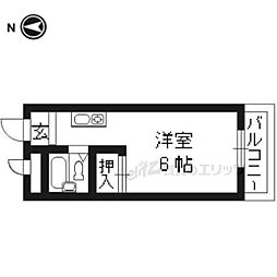 カサ・ノーブレ ワンルームの間取図画像