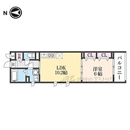 メゾン・ド・サンジュール 1LDKの間取図画像