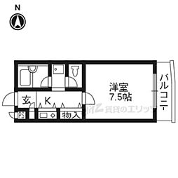 ドルチェ21 1Kの間取図画像
