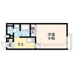 レオネクストとの 1Kの間取図画像