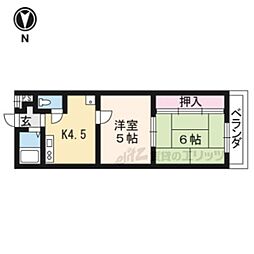第1ファラオ 2DKの間取図画像