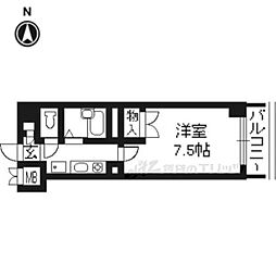 アーバンツリーグランシャリオ 1Kの間取図画像