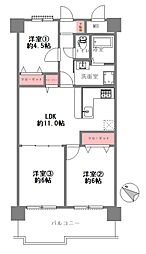 間取図画像 3LDK