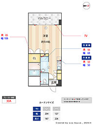サルヴァトーレ今宿 ワンルームの間取図画像