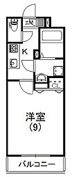 ハートリッケ 1Kの間取図画像