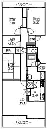 ガーデンローズ 3SLDKの間取図画像