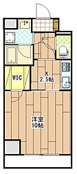 Prime City Place 1Kの間取図画像