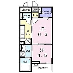 グリシーヌ 2階/-