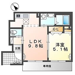 間取図画像 1LDK