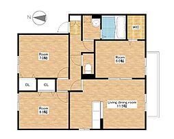 間取図画像 3LDK