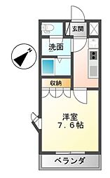 フォルテ 1Kの間取図画像