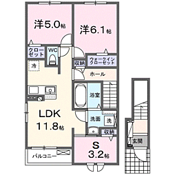 ブリーゼ メゾンII 3LDKの間取図画像