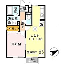 ベルコート木ノ座 103 ｜ 滋賀県野洲市野洲（賃貸アパート1LDK・1階・40.07㎡） その2