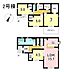 間取り：2号棟　4LDK+S　土地面積246.02m2　建物面積101.04m2