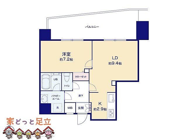 間取り ミルーナヒルズ西新井大師WEST 8階/-