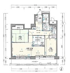 コロナード北17条 3LDKの間取図画像