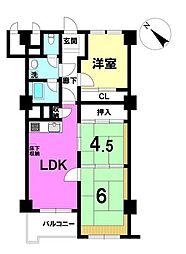 第2ファミール札幌 3LDKの間取図画像