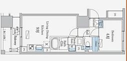 名古屋市千種区今池1丁目マンション 1LDKの間取図画像