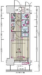 プレサンス鶴舞ファースト 1Kの間取図画像