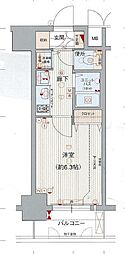 プレサンス名古屋駅前ヴェルロード 1Kの間取図画像