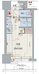 プレサンスナゴヤ桜通ビッグビート 1Kの間取図画像