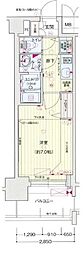 プレサンスジェネ丸の内 1Kの間取図画像