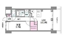 シーズンフラッツ今池NORTH 1LDKの間取図画像