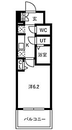 メイクスアート黒川 1Kの間取図画像