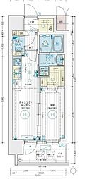 エステムコート名古屋TWINEAST 1DKの間取図画像
